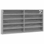 Engineered wood display case in Sonoma gray, 100x8.5x50 cm. by , Shelves and shelves - Ref: Foro24-847952, Price: 44,35 €, Di...