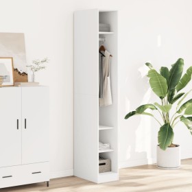 Engineered wood white wardrobe 30x50x200 cm by , Wardrobes - Ref: Foro24-3307684, Price: 130,30 €, Discount: %