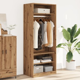 Handcrafted engineered oak wood wardrobe 80x50x200 cm by , Wardrobes - Ref: Foro24-3307701, Price: 187,99 €, Discount: %