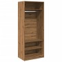 Armario de madera de ingeniería roble artesanal 80x50x200 cm de , Armarios roperos - Ref: Foro24-3307701, Precio: 186,78 €, D...