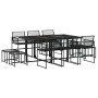 11-piece black synthetic rattan garden dining set by , Garden sets - Ref: Foro24-3295054, Price: 670,99 €, Discount: %