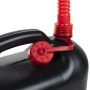 Bidón de combustible boquilla flexible 3 ud plástico negro 10 l de , Garrafas para combustible portátiles - Ref: Foro24-15504...