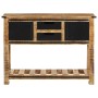 Solid mango wood console table 100x35x75 cm by , Side tables - Ref: Foro24-374058, Price: 214,99 €, Discount: %