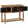 Solid mango wood console table 100x35x75 cm by , Side tables - Ref: Foro24-374058, Price: 214,99 €, Discount: %