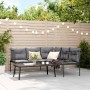 Garden sofa with black steel frame and textilene cushions by , Garden sets - Ref: Foro24-3283746, Price: 339,68 €, Discount: %