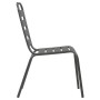 Stackable garden chairs, 7 pieces, steel with gray powder coating by , Garden sets - Ref: Foro24-3283767, Price: 392,84 €, Di...