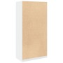 Armario de madera contrachapada blanco 100x50x200 cm de , Armarios roperos - Ref: Foro24-3307729, Precio: 208,37 €, Descuento: %