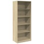 Armario de madera de ingeniería roble Sonoma 80x50x200 cm de , Armarios roperos - Ref: Foro24-3307722, Precio: 176,14 €, Desc...