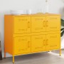 Cold-rolled steel sideboard in yellow, 100.5x39x79 cm by , Sideboards - Ref: Foro24-843099, Price: 184,37 €, Discount: %