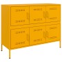 Cold-rolled steel sideboard in yellow, 100.5x39x79 cm by , Sideboards - Ref: Foro24-843099, Price: 184,37 €, Discount: %