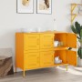 Cold-rolled steel sideboard in yellow, 100.5x39x79 cm by , Sideboards - Ref: Foro24-843099, Price: 184,37 €, Discount: %