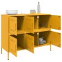 Cold-rolled steel sideboard in yellow, 100.5x39x79 cm by , Sideboards - Ref: Foro24-843099, Price: 184,37 €, Discount: %