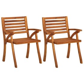 Garden chairs 2 units solid acacia wood by vidaXL, Garden chairs - Ref: Foro24-310629, Price: 175,68 €, Discount: %