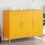 Cold-rolled steel sideboard in yellow, 100.5x39x79 cm by , Sideboards - Ref: Foro24-843027, Price: 183,86 €, Discount: %