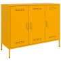 Cold-rolled steel sideboard in yellow, 100.5x39x79 cm by , Sideboards - Ref: Foro24-843027, Price: 183,86 €, Discount: %