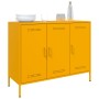 Cold-rolled steel sideboard in yellow, 100.5x39x79 cm by , Sideboards - Ref: Foro24-843027, Price: 183,86 €, Discount: %