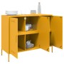 Cold-rolled steel sideboard in yellow, 100.5x39x79 cm by , Sideboards - Ref: Foro24-843027, Price: 183,86 €, Discount: %