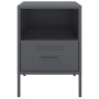 Bedside tables 2 units anthracite gray steel 36x39x50.5 cm by , Nightstands - Ref: Foro24-843059, Price: 141,00 €, Discount: %