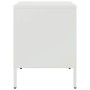 Bedside tables 2 units, white laminated steel, 36x39x50.5 cm by , Nightstands - Ref: Foro24-843065, Price: 141,00 €, Discount: %