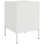 Bedside tables 2 units, white laminated steel, 36x39x50.5 cm by , Nightstands - Ref: Foro24-843065, Price: 141,00 €, Discount: %