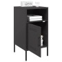 Bedside tables 2 units cold-rolled steel black 36x39x68 cm by , Nightstands - Ref: Foro24-843067, Price: 137,01 €, Discount: %