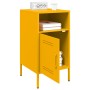 Bedside tables 2 units, yellow laminated steel, 36x39x68 cm by , Nightstands - Ref: Foro24-843073, Price: 145,68 €, Discount: %