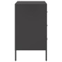 Mesita de noche acero laminado en frío negro 36x39x68 cm de , Mesitas de noche - Ref: Foro24-843078, Precio: 110,75 €, Descue...