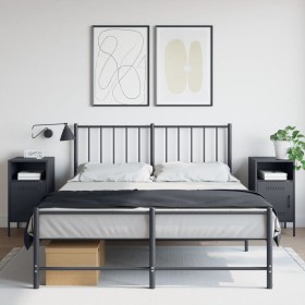 Mesitas de noche 2 unidades acero gris antracita 36x39x68 cm de , Mesitas de noche - Ref: Foro24-843071, Precio: 192,99 €, De...