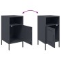 Bedside tables 2 units anthracite gray steel 36x39x68 cm by , Nightstands - Ref: Foro24-843071, Price: 145,68 €, Discount: %