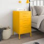 Mesita de noche acero laminado en frío amarillo 36x39x68 cm de , Mesitas de noche - Ref: Foro24-843084, Precio: 116,87 €, Des...