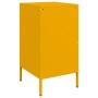 Mesita de noche acero laminado en frío amarillo 36x39x68 cm de , Mesitas de noche - Ref: Foro24-843084, Precio: 116,87 €, Des...