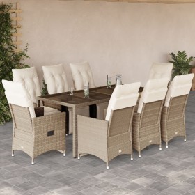 Gartentisch- und Stuhlset, 5-teilig, mit PE-Rattan-Beige-Kissen. von , Gartensets - Ref: Foro24-3276942, Preis: 1,00 €, Rabat...