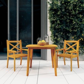 Solid acacia wood garden table 85x85x75 cm by vidaXL, Garden tables - Ref: Foro24-310300, Price: 120,99 €, Discount: %