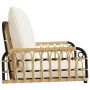 Swing chair with synthetic rattan cushions and steel 63x58x39 cm by , garden benches - Ref: Foro24-4009297, Price: 96,00 €, D...