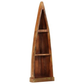 Solid recycled wood boat shelf 39x27x127 cm by , Bookcases and shelves - Ref: Foro24-4009373, Price: 241,99 €, Discount: %