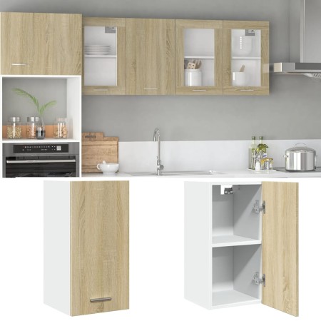 Armario colgante cocina contrachapada color roble 29,5x31x60 cm de , Armarios de cocina - Ref: Foro24-847495, Precio: 36,94 €...