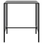 High table and garden stools set, 5 pieces, black steel by , Garden sets - Ref: Foro24-3283752, Price: 360,58 €, Discount: %