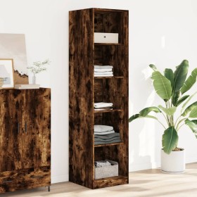 Engineered wood smoked oak wardrobe 50x50x200 cm by , Wardrobes - Ref: Foro24-3307715, Price: 143,99 €, Discount: %