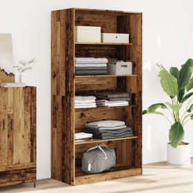 Armario de madera ingeniería envejecida 100x50x200 cm de , Armarios roperos - Ref: Foro24-3307736, Precio: 200,99 €, Descuent...