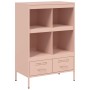 Aparador de acero laminado en frío rosa 68x39x101,5 cm de , Aparadores - Ref: Foro24-843103, Precio: 170,36 €, Descuento: %