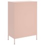 Aparador de acero laminado en frío rosa 68x39x101,5 cm de , Aparadores - Ref: Foro24-843103, Precio: 170,36 €, Descuento: %