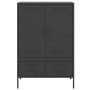 Kaltgewalzter schwarzer Stahlschrank 68x39x101,5 cm von , Sideboards - Ref: Foro24-843108, Preis: 182,33 €, Rabatt: %