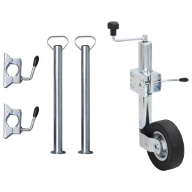 Trailer wheel 2 tube support 3 split clamps 60 mm by , Trailers for goods and transport - Ref: Foro24-3281610, Price: 93,99 €...