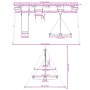 Outdoor swing set with a swing, trapeze, and disk swing. by , Swings and play structures - Ref: Foro24-3283629, Price: 186,99...