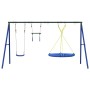 Outdoor swing set with a swing, trapeze, and disk swing. by , Swings and play structures - Ref: Foro24-3283615, Price: 186,99...