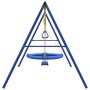 Outdoor swing set with a swing, trapeze, and disk swing. by , Swings and play structures - Ref: Foro24-3283615, Price: 186,99...