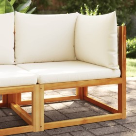 Ecksofa für den Garten mit massiven Akazienholz-Kissen. von , Outdoor-Sofas - Ref: Foro24-4008176, Preis: 143,99 €, Rabatt: %