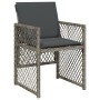 Garden dining set with 15-piece synthetic rattan gray cushions. by , Garden sets - Ref: Foro24-3210818, Price: 981,54 €, Disc...