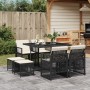 9-piece garden dining set with black synthetic rattan cushions by , Garden sets - Ref: Foro24-3210774, Price: 392,43 €, Disco...