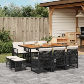 11-piece garden dining set with black synthetic rattan cushions by , Garden sets - Ref: Foro24-3210795, Price: 583,84 €, Disc...